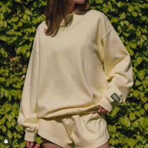 Daily Drills Unisex Vintage Crew in Lemonade XS/S